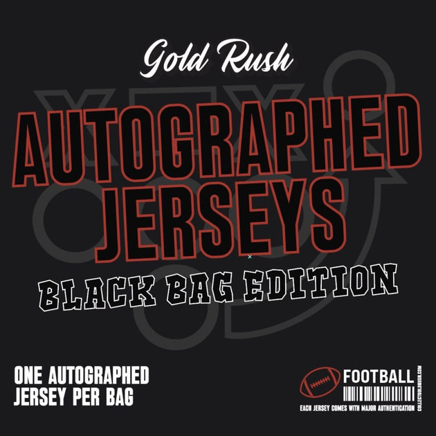 2024 Gold Rush Autographed Black Bag Jersey Football Edition Breaking Mad Collectables