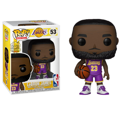 NBA Basketball - LeBron James L.A. Lakers Purple Uniform Pop! Vinyl Figure