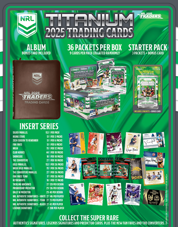 2025 NRL Traders Titanium Hobby Pack