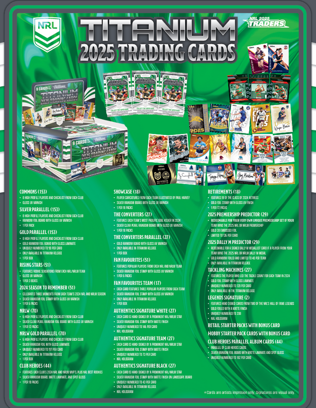 2025 NRL Traders Titanium Hobby Pack