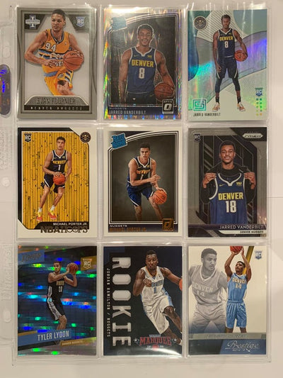 #020 Denver Nuggets Rookie Mixed Lot 9 4 $27