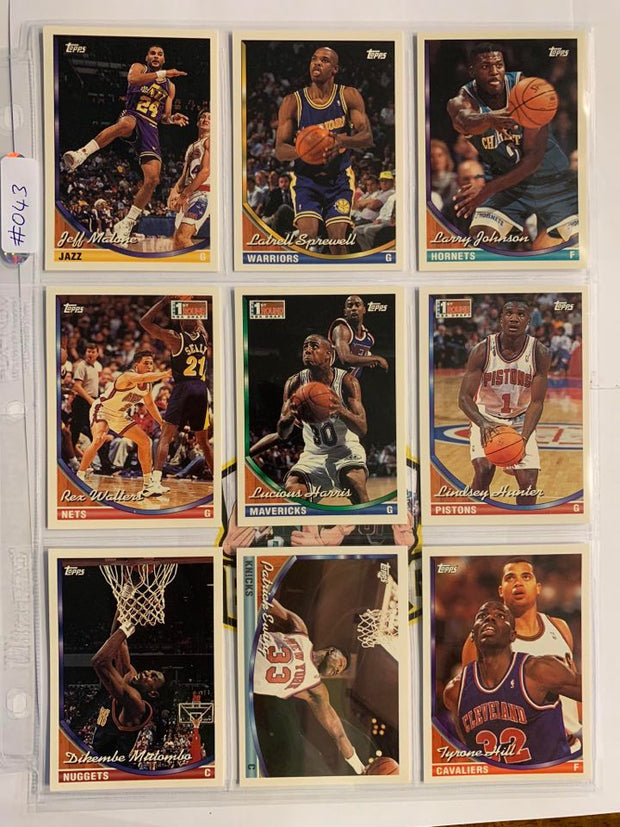 #043- 94-95 Topps  9 4 $9