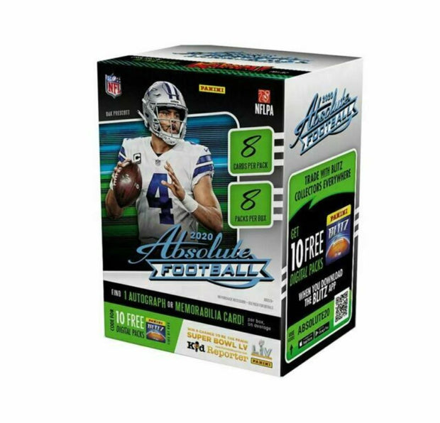 2020 Absolute NFL Football 8 Pack Blaster Box