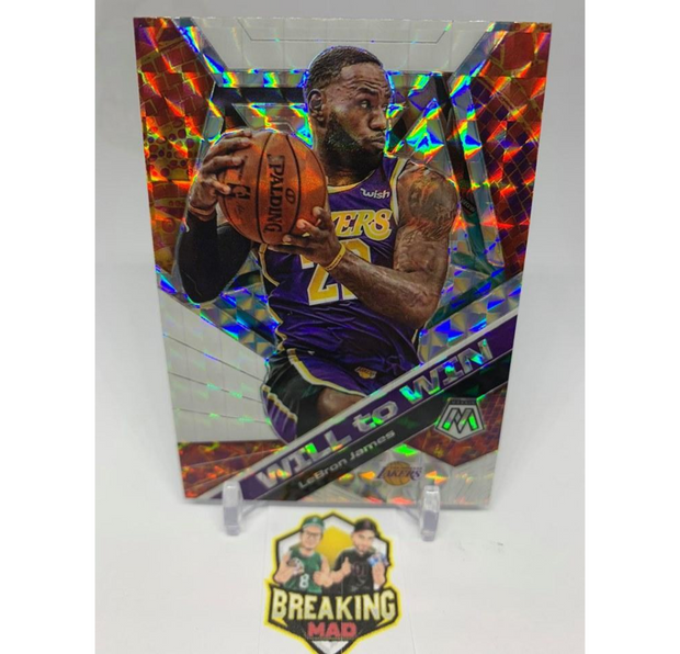 #S12 - 19-20 Lebron James Will To Win Siver Prizm Mosaic