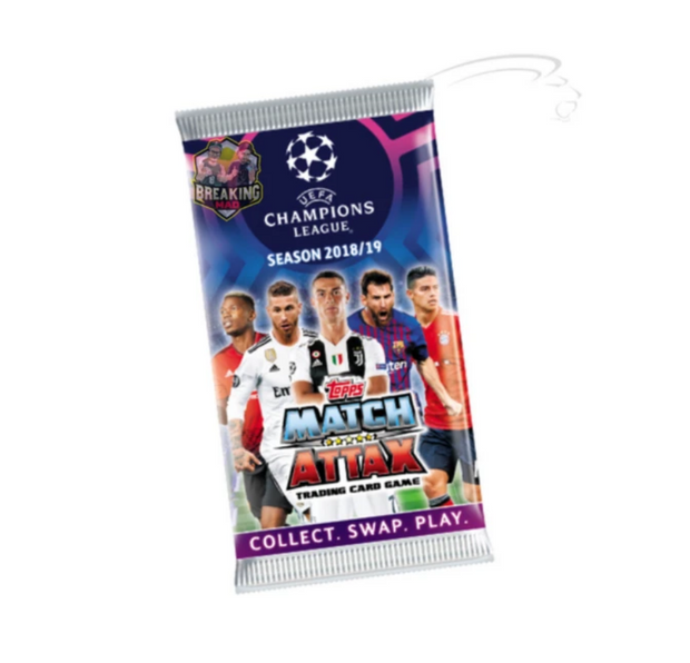 2018/19 Topps Match Attax  UEFA Champions League Soccer Trading Card Game Single Pack