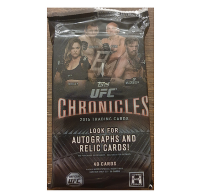 2015 Topps UFC Chronicles Hobby Pack - 40 Cards