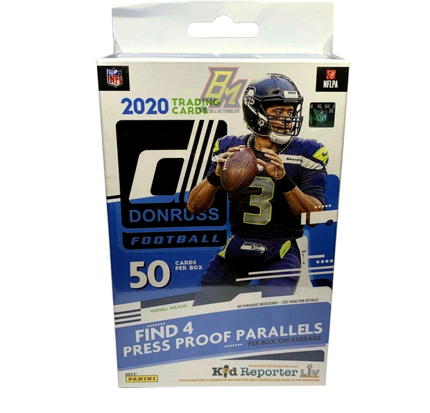 2020 Panini Donruss NFL Hanger Box - 50 Cards