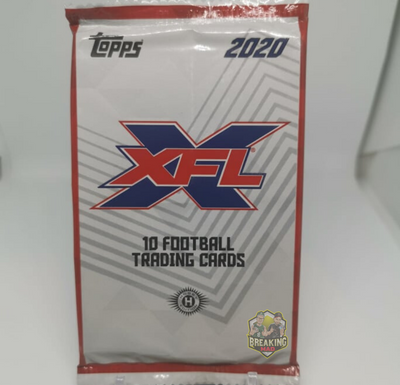 2020 Topps XFL Football Hobby Pack