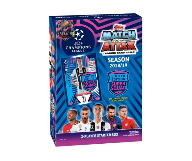 2018/19 Topps Match Attax UEFA Champions League Soccer Trading Card Game Starter Box
