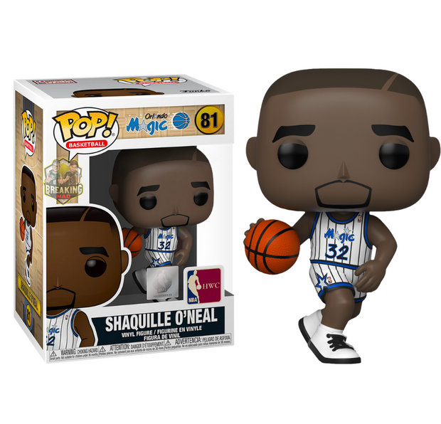 NBA Basketball - Shaquille O'Neal Orlando Magic Home Jersey Pop! Vinyl Figure